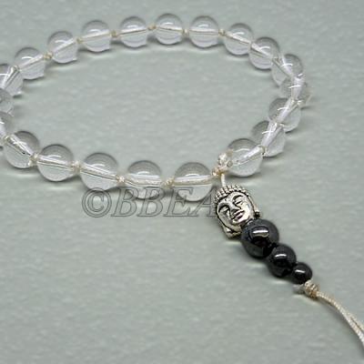 Bracelet tibetain cristal de roche 3638