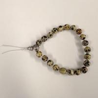 Bracelet tibetain jaspe dalmatien 1 2