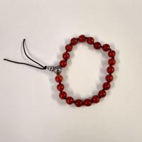 Bracelet tibetain jaspe rouge 1