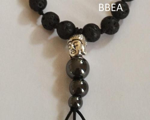Bracelet tibetain pierre de lave