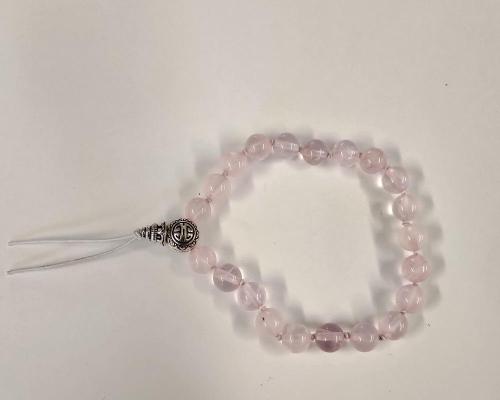 Bracelet tibetain quartz rose 2 