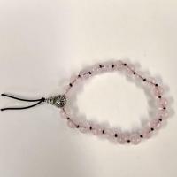 Bracelet tibetain quartz rose