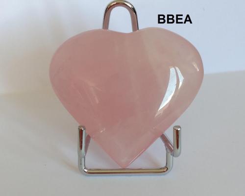 Coeur quartz rose 13
