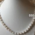 Collier agate blanche 1