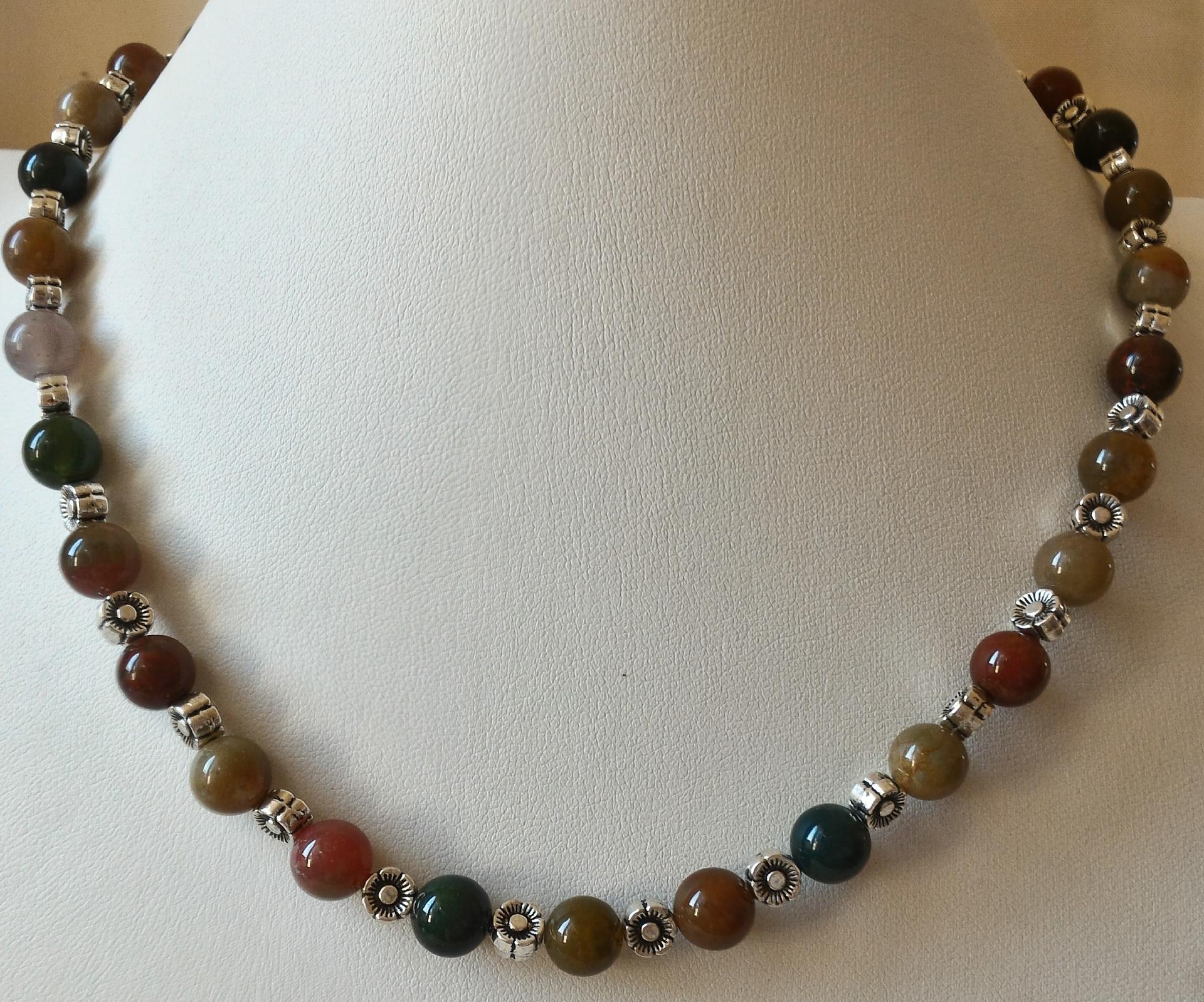 Collier agate indienne