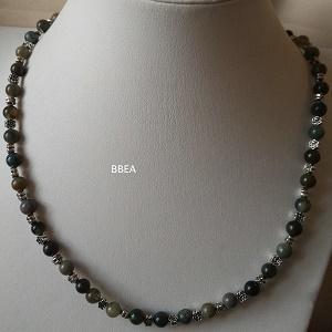 Collier agate mousse 3 2