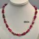 Collier agate teintee rose 2 1
