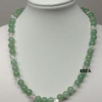 Collier aventurine verte 13 