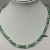 Collier aventurine verte 14 