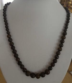Collier en bronzite 2 1