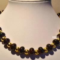 Collier grenat 1 1