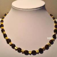 Collier grenat 4 