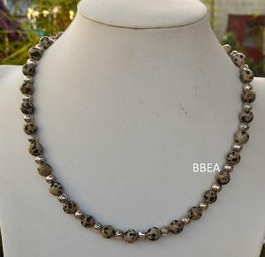 Collier jaspe dalmatien 4 2