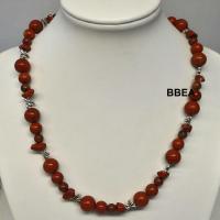 Collier jaspe rouge 2