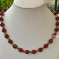 Collier jaspe rouge