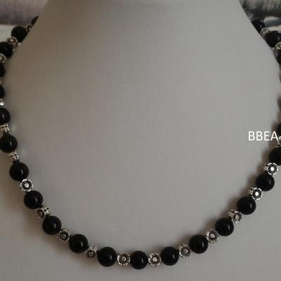 Collier obsidienne noire