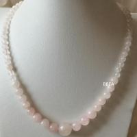 Collier quartz rose 1 1