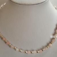 Collier quartz rose 3 1