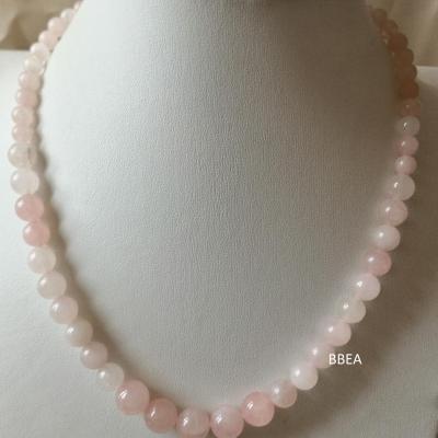 Collier quartz rose 3 