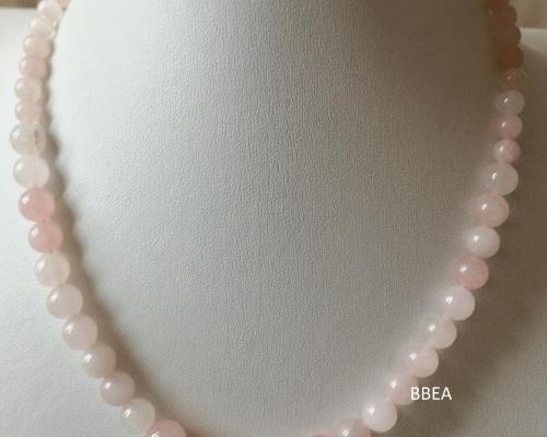 Collier quartz rose 3 