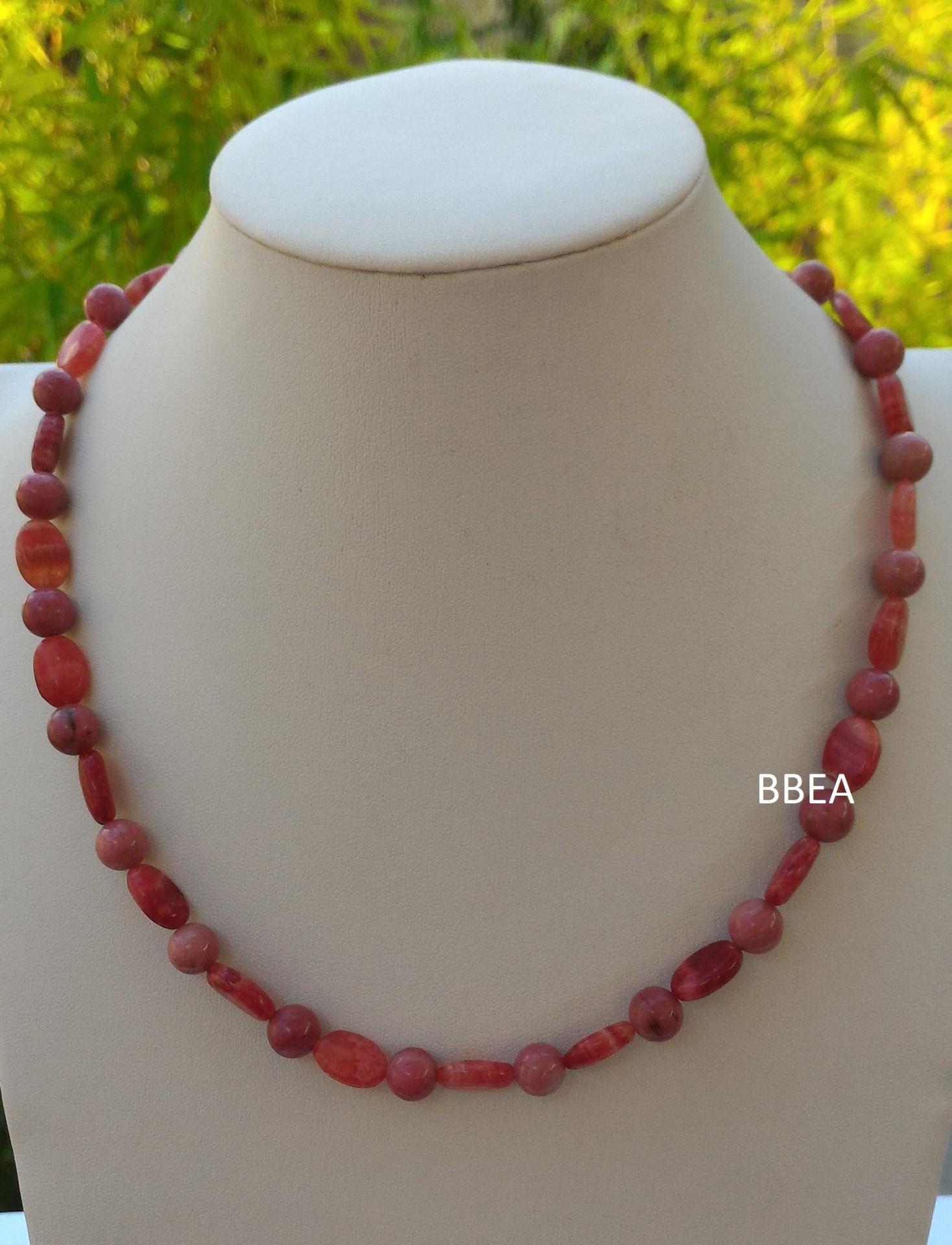 Collier rhodocrosite 1