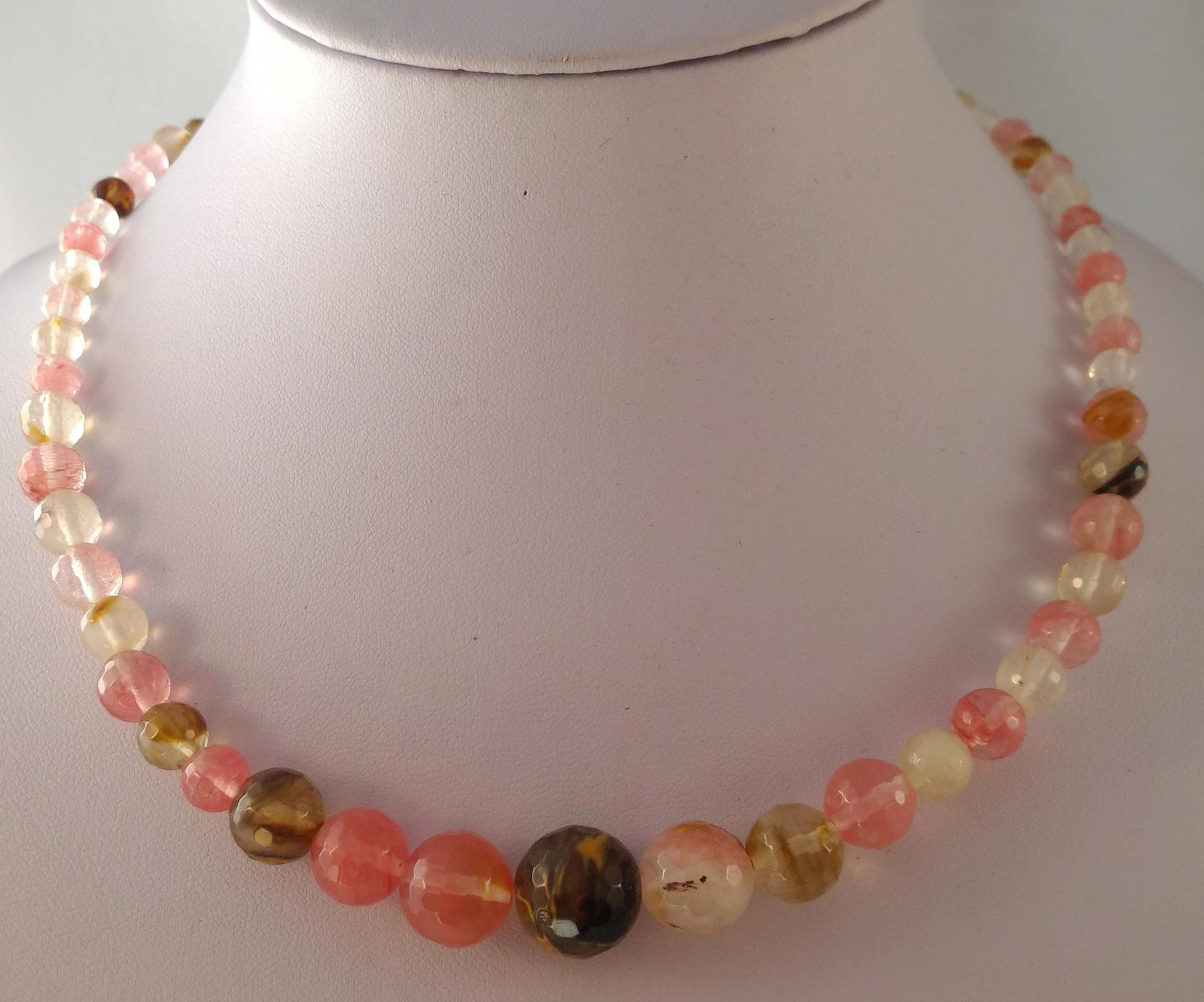 Collier tourmaline melon d eau 2 