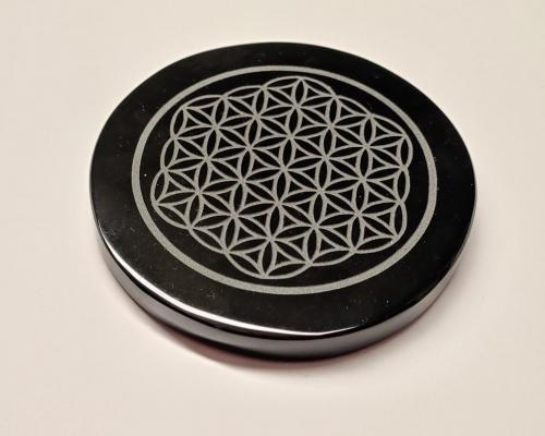 Disque obsidienne noire 2 