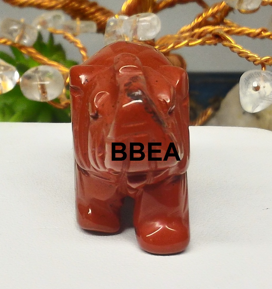 Elephant jaspe rouge 1