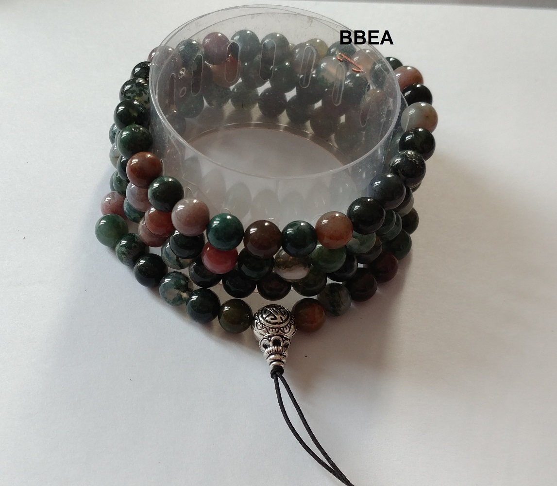 Mala tibetain agate indienne 2