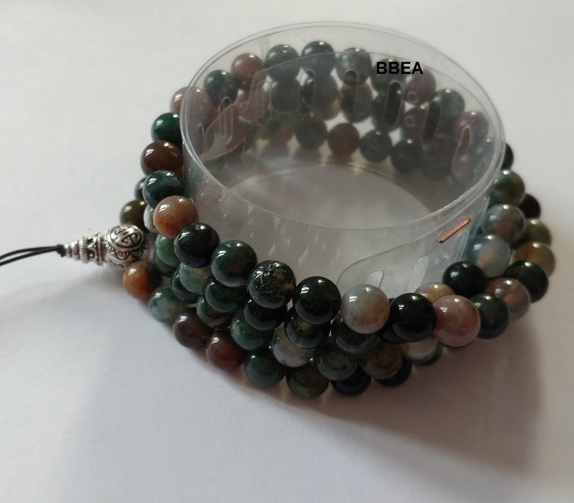 Mala tibetain agate indienne 3