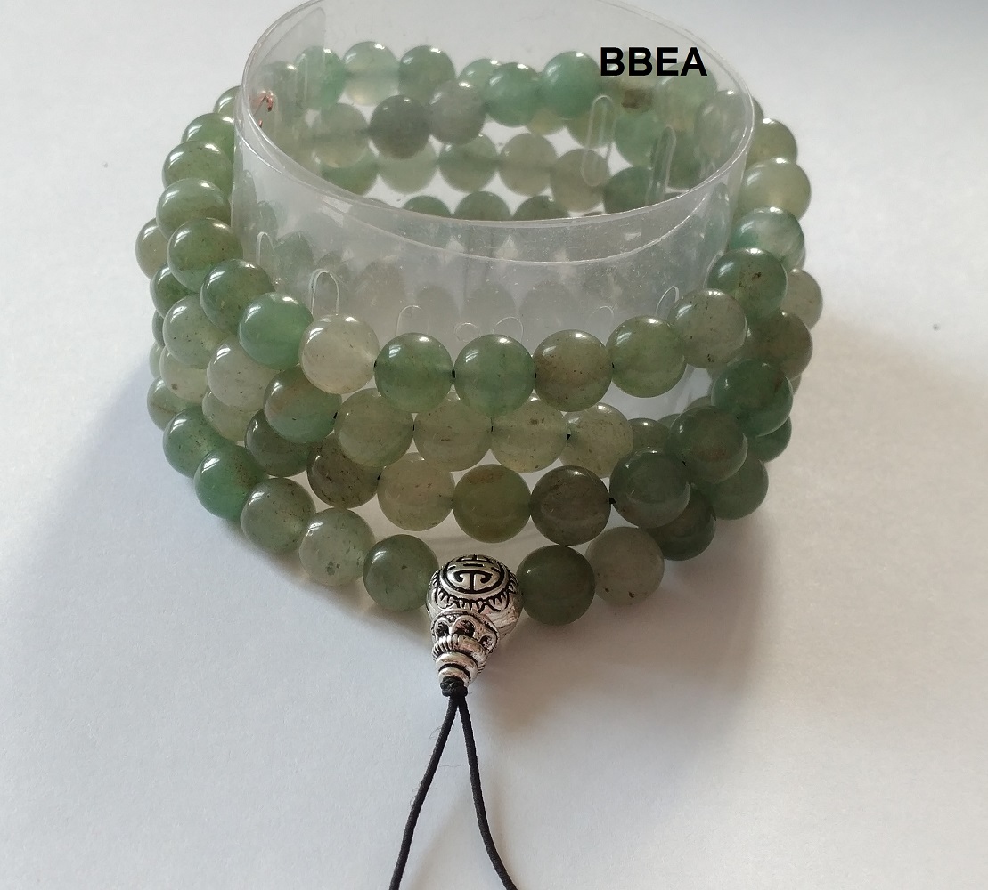 Mala tibetain aventurine verte 1