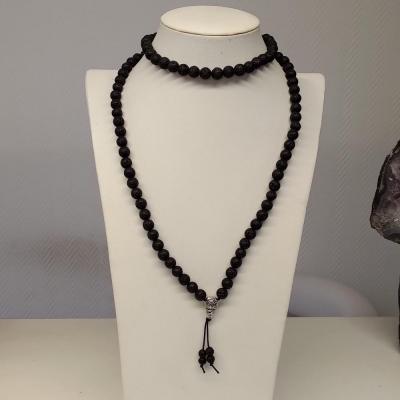 Mala tibetain pierre de lave