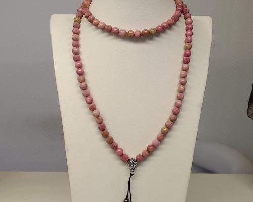 Mala tibetain rhodochrosite
