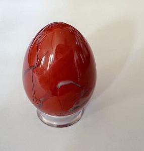 Oeuf jaspe rouge