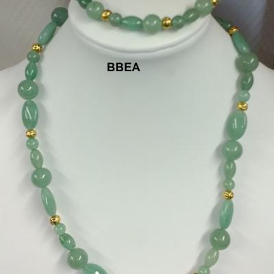 Parure aventurine verte