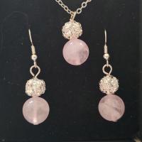 Parure quartz rose 1