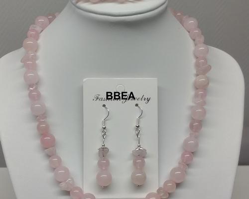 Parure quartz rose 2 