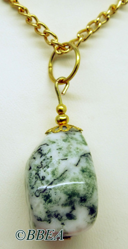 Pendentif agate arbre 5036