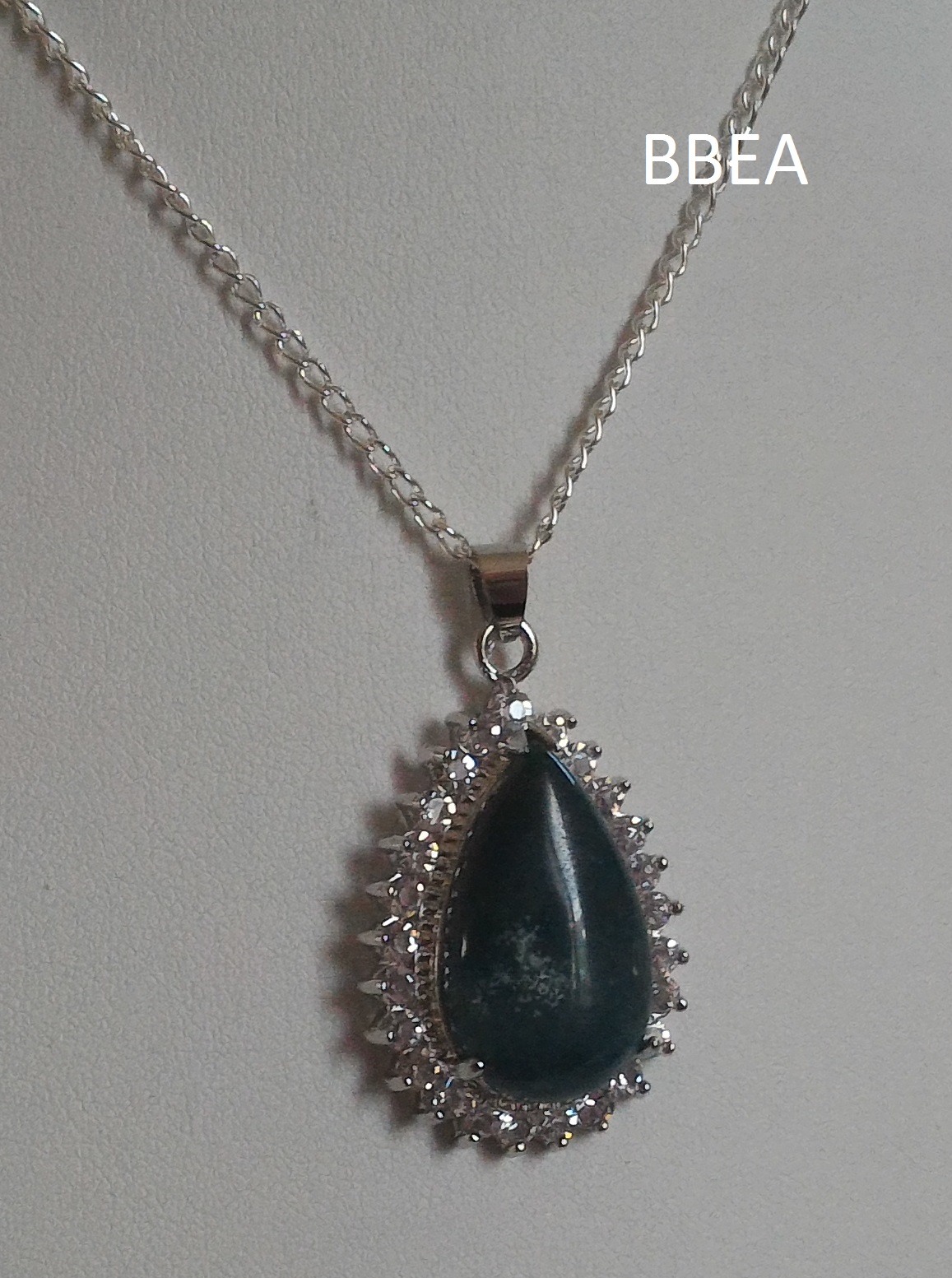 Pendentif agate mousse 1