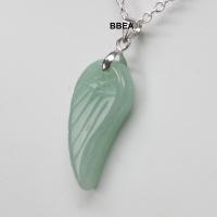 Pendentif aile d ange aventurine verte 2 