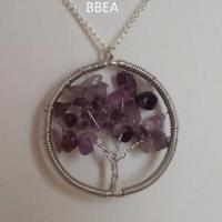 Pendentif amethyste arbre 15 