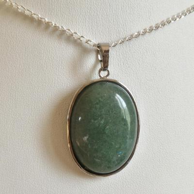 Pendentif aventurine verte 1 2