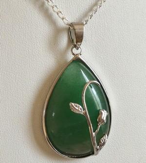 Pendentif aventurine verte 2 3