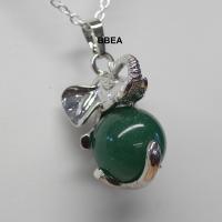 Pendentif aventurine verte elephant 8 