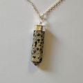 Pendentif jaspe dalmatien 1