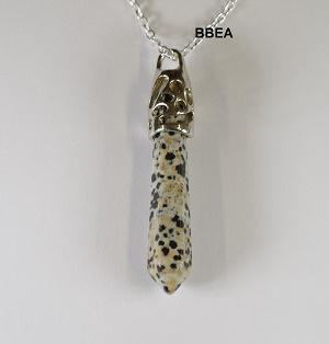 Pendentif jaspe dalmatien 2 1