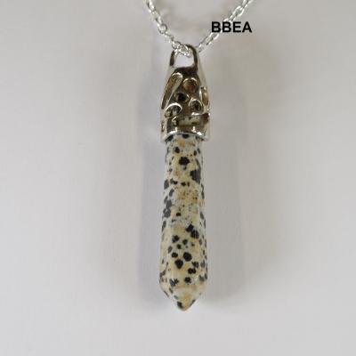 Pendentif jaspe dalmatien 2 