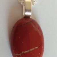 Pendentif jaspe rouge 1