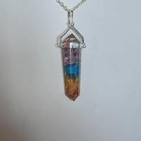 Pendentif orgonite 7 chakras 13 