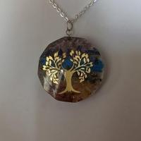Pendentif orgonite 7 chakras 14 